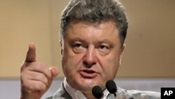 Петр Порошенко на пресс-конференции в Киеве. Украина. 26 мая 201 г.