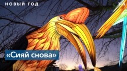 Выставка световых скульптур в Вашингтоне