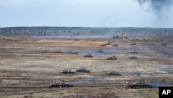 Российско-белорусские военные учения. Архивное фото.