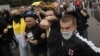 Russian nationalists shout slogans during the "March of Millions" protest rally, held by opposition supporters, in Moscow, September 15, 2012