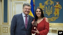 Петр Порошенко и Сусана Джамаладинова