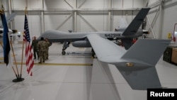 Беспилотный летательный аппарат MQ-9 Reaper ВВС США в ангаре авиабазы Эмари в Эстонии.